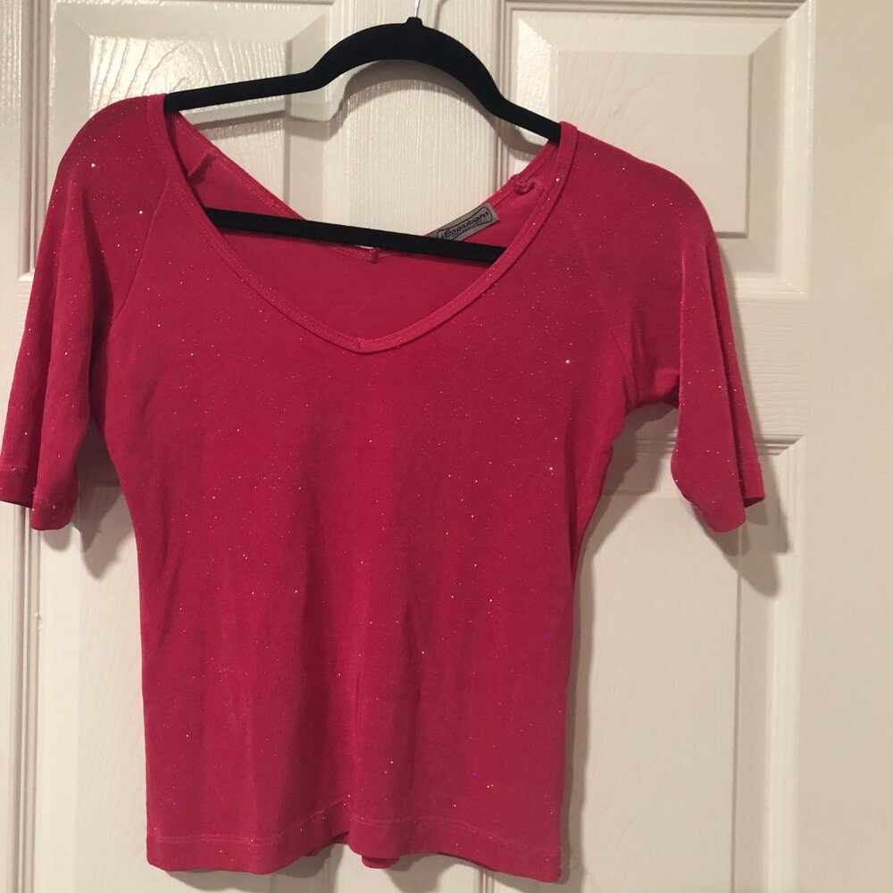 Evolution Pink Sparkle Stretchy Top